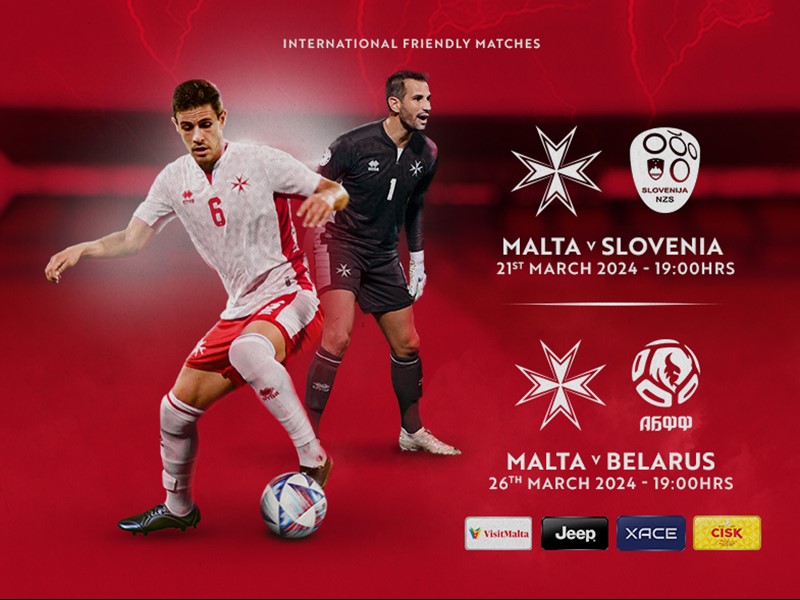 Tickets out on sale for Malta March friendlies