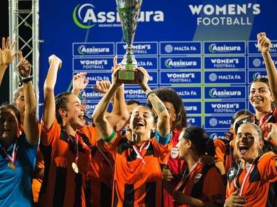 Swieqi United winning their second consecutive Women's Super Cup - (c) Jonathan Caruana - Malta FA