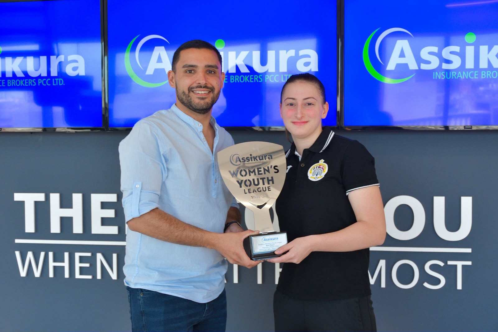 Hibernians' Ileana Farrugia - winner of the Assikura Women's Youth League Player of the Month February/March - Emvin Mifud (Assikura Insurance Brokers PCC Ltd)